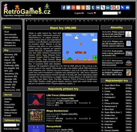 retrogames.cz,retro games oficial